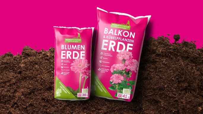 Floratop und HEIMATKONTOR Regionalerden sind Qualitätsprodukte auf Bais regional erzeugter Fertigkomposte mit RAL-Gütezeichen